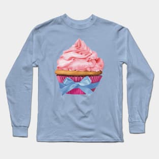 Muffin with pink topping Long Sleeve T-Shirt